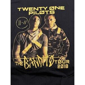 Twenty One Pilots The Bandito Tour 2018 Concert 2 Sided Graphic T Shirt XXL 2XL